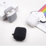 Wholesale Net Mesh Design Hybrid Protective Case Cover for Apple Airpods 2 / 1 (Black)